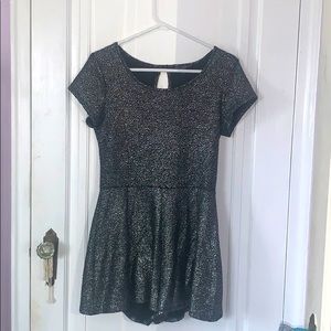 Sparkly Black & Silver Nordstrom’s Romper/Jumpsuit